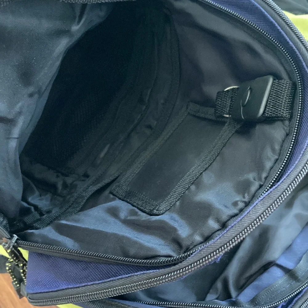 Target Technical Backpack 7+ Compartments Blue Green Pack Carryall Laptop Mesh